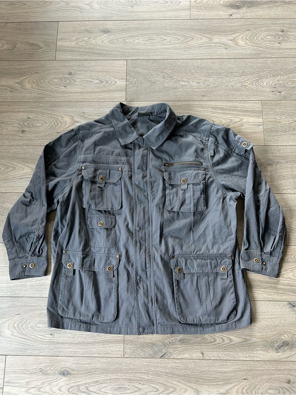 Boulder Creek Gray Men's Utility Field Jacket